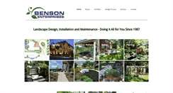 Desktop Screenshot of bensonenterprises.com